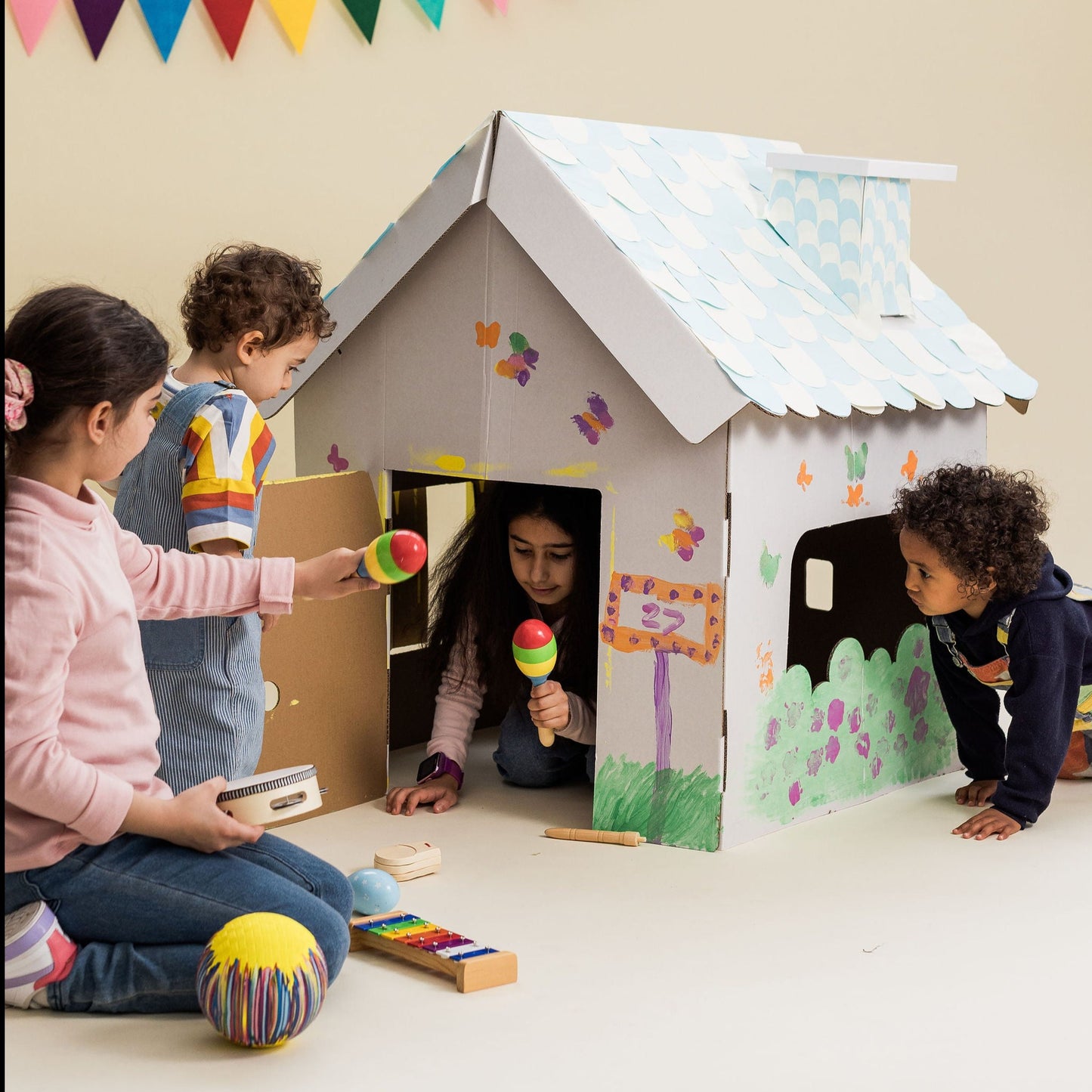Scalloped Cardboard House