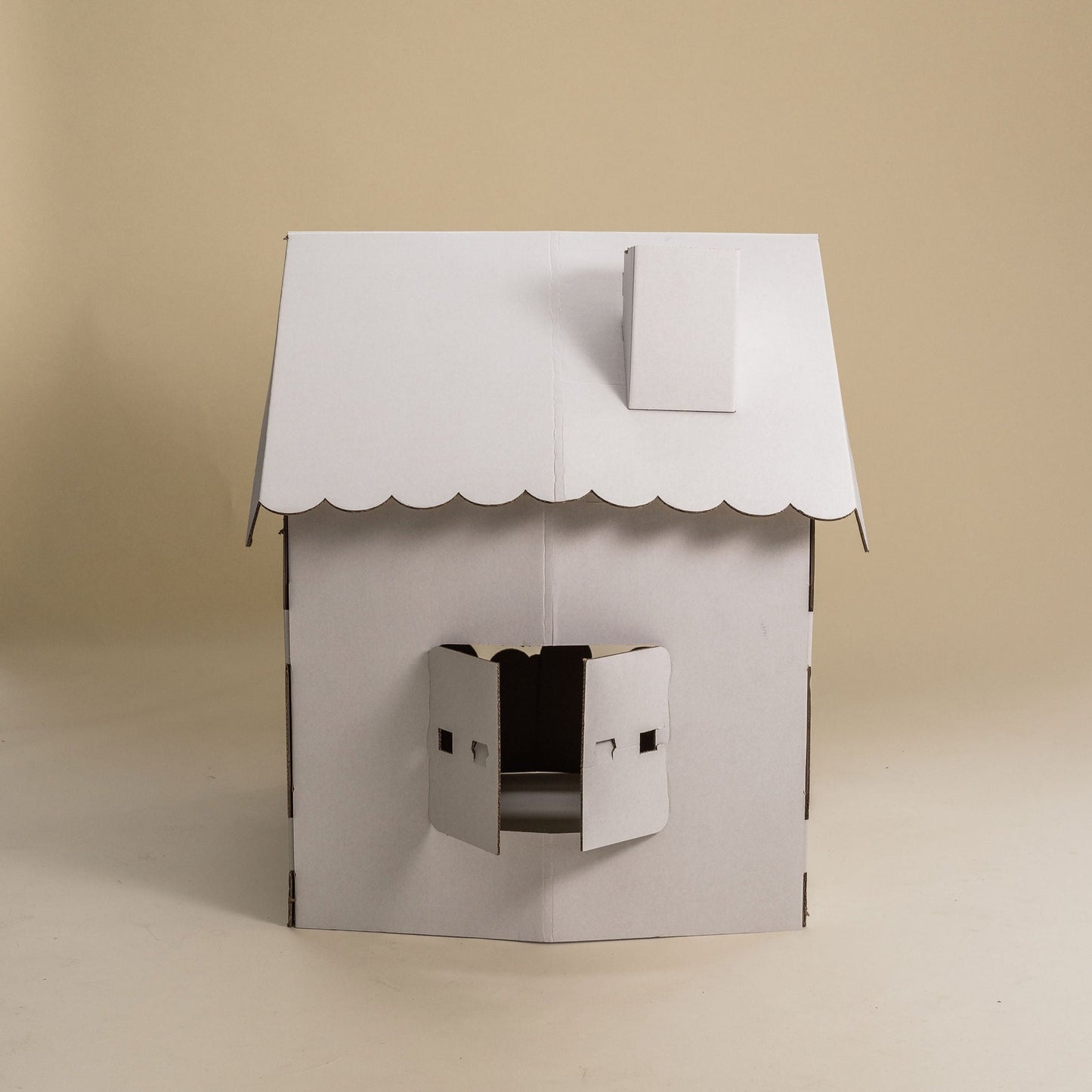 Scalloped Cardboard House