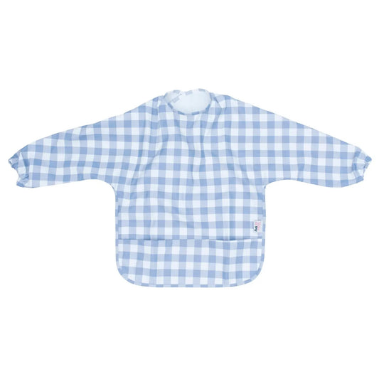 Messie Smock Bib – Blue Gingham