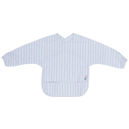 Messie Smock Bib – Lilac Stripe